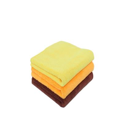 China Microfiber Cleaning Towel 400gsm Microfiber QUICK DRY Edgeless Car Maker Detailing Towel for sale