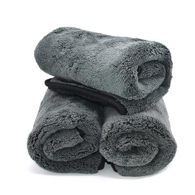 China QUICK DRY Car Microfiber Plush Cleaning Wash Drying Towel Microfiber Coral Velvet Car Towel for sale