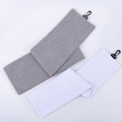 China Manufacturer Supplier Microfiber Waffle Towel Golf Sports Kid Safe Towel for sale