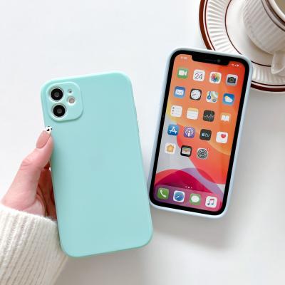 China Colorful Matte Wholesale TPU Shockproof Hot Cheap Silicone Protective Camera Phone Case For iphone 13 for sale