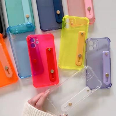 China Good Quality Waterproof Shockproof Fashion Phone Case With Wrist Chain Strap For iphone7plus Phone Case for sale