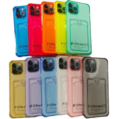 China Multicolor Shockproof 1.5mm TPU Tri Case Phone Case Shockproof With Edge Protective Shell Mobile Phone For iPhone12promax for sale