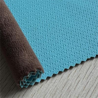 China Hot Sale Waterproof 100% Polyester Fabric Bonded 2023 Year Terry Towel Fabric For Sport Wear for sale