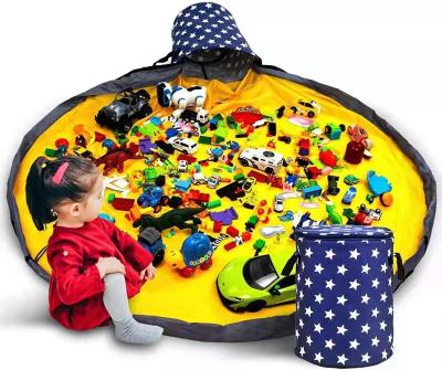 China Toy Toy Storage Basket and Soft Play Mats - Extra Large Cubic Toy Quick Storage Bag with Zipper for sale