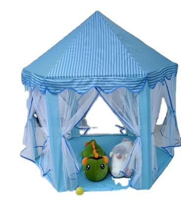 China Toy Wholesale High Quality Large Soft Mesh Fabric Easy Sup Up and Children's Portable Hexagon Princess Dome Tent for sale