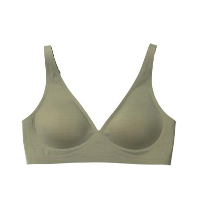 China Best Price Simple Solid Color QUICK DRY Push Up Bra Comfort Women Seamless Vest Bra for sale