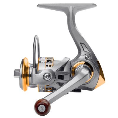 China NEW Hot Selling Mini Fishing Wheel 500 Series Metal Reel Ice Fishing Lure Saltwater Freshwater Spinning Reel HE-L-FR-004-K for sale