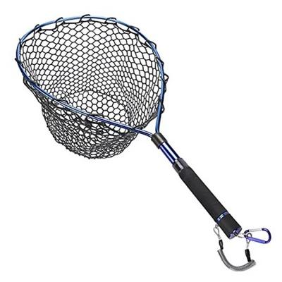 China Fishing Net with Fishing Lanyard Fish Landing Net with Telescopic Handle for Fish Catching Releasing Accessories HE-L-FN-014-K for sale