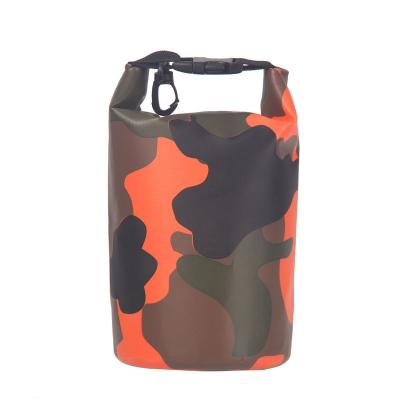 China Climbing Beach Fishing Outdoor Camping Cycling Outdoor Sports Customized Mesh Storage Bag Cell Phone Bag 2L Camouflage Waterproof Swimming Drying Bag for sale