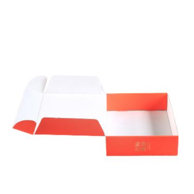 China Recyclable Luxury Custom Made Cardboard Transport Box Red Food Gift Is The Best for sale