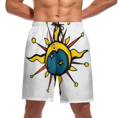 China 2021 Factory Price Anti-Wrinkle Swim Trunks Quick Dry Sublimation Prints Men Beach Shorts for sale