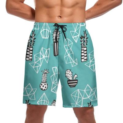 China New Style Anti-wrinkle Pattern Printing Multi Elastic Dye Pocket Custom Logo Surfboard Plus Size Men's Shorts for sale