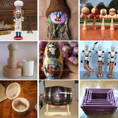 China Europe special handmade wooden crafts, custom wooden matryoshka handmade craft for sale