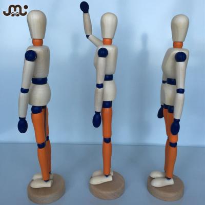 China Wooden Mannequin Adjustable Custom Stained Wooden Mannequin Figure for sale