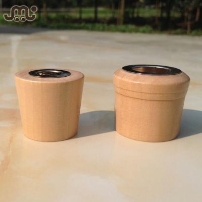 China Unfinished Unrefillable Wooden Perfume Bottle Cap for sale