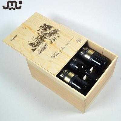 China Handmade Custom Hexagonal Wooden Box Wine for sale