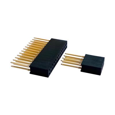 China PCB 2.54mm pitch pressfit PC104 female header for sale