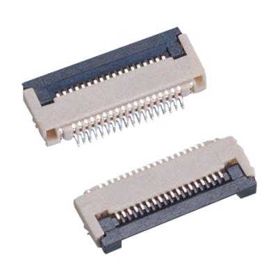 China FFC/FPC PCB 0.5mm ZIF SMT Downside R/A Type Connectors for sale