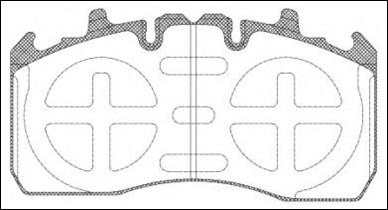 China WVA 29211 Disc Brake Pads for MERITOR for sale