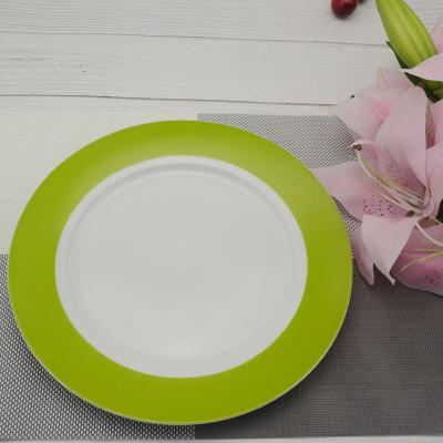 China China factory porcelain dinner plate round shape disposable colorful ceramic dish for sale