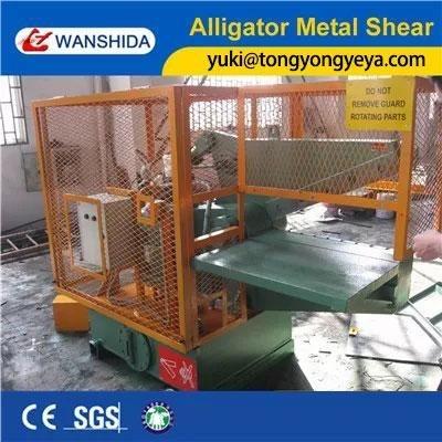 China 7.5kW Schroot Afschuiving Hoogte 1600mm Staal Schroot Shredder Machine Bespaar Tijd Te koop