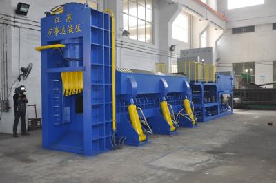 China Customized 100 Tons Scrap Metal Shear With 5000kN Cutting Force And 1500x400mm Output Mouth For Metal Recycling for sale