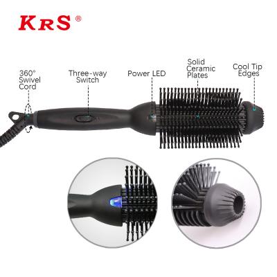 China Fashionable Gold Passion Comb Electric Hair Comb Hair Straightening Dryer Fast Hair Straightener Brush For Hair for sale