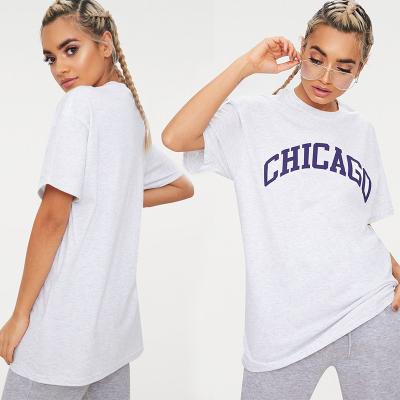 China Chicago plus de T-shirtgrijs van groottevrouwen Te koop