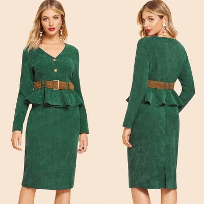 China Dresses Women lady Elegant Two Piece Set women Clothing for sale