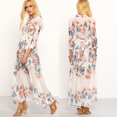 China 2018 New Style Chiffon Bohemian Long Dress for sale