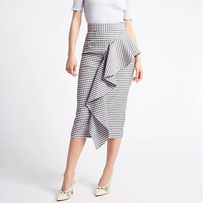 China 2018 Fashion Clothing Ruffle Pencil Skirts Ladies Office 123123 for sale