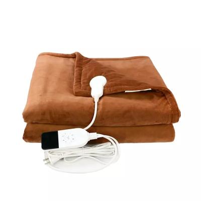 China Available Custom Electric Blanket Electric Heated Blanket Against Heat Protection 220v 240v Plush Sofa Throw Home Heating for sale