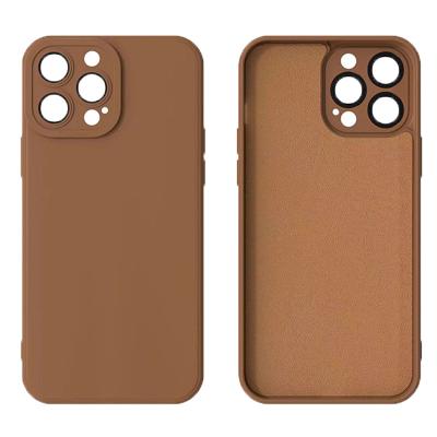 China Shockproof Shockproof Cell Phone Case For iPhone All Phone Silicone Soft Tpu Shell Camera Lens All-Inclusive Back Cover Street Fashion for sale