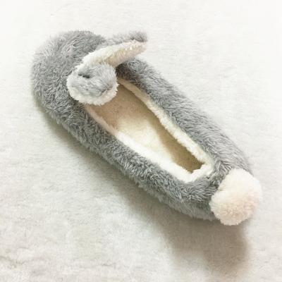 China Animal Bunny Winter Slipper Socks Soft High Quality Fluffy House Rabbit Design Indoor Slippers For Women for sale