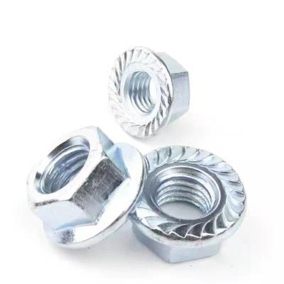 China Retail industry China manufacturer flange nut DIN6923 m8 m 10 flange nuts m6 wholesale galvanized hex flange nut m5 with zinc plate for sale