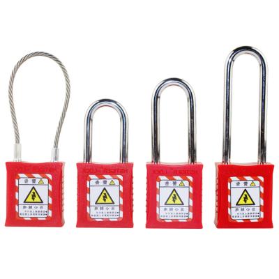 China Widely Used Red Wire Locks Wire Steel Beam Combination Security Lockout Padlock for sale