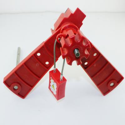 China OEM Widely Used Red Color Steel Cable Wire Shackle Security Lockout Padlock for sale