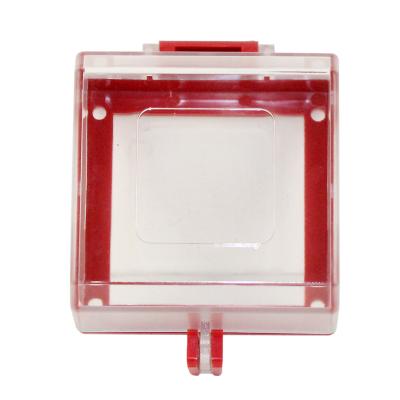 China It is free from removal and easy for installation PC hardware transparent emergency stop lockout wall switch electrical lockout for sale