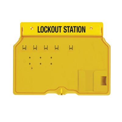 China Good aging resistance and bright color. Wall Mounted 10 Padlock Station Lockout Polycarbonate Combination Kit for sale