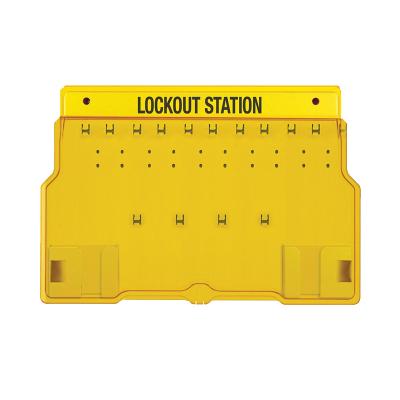 China Good aging resistance and bright color. Polycarbonate Combination Loto Kit Lockout Station 20 Padlock Box for sale