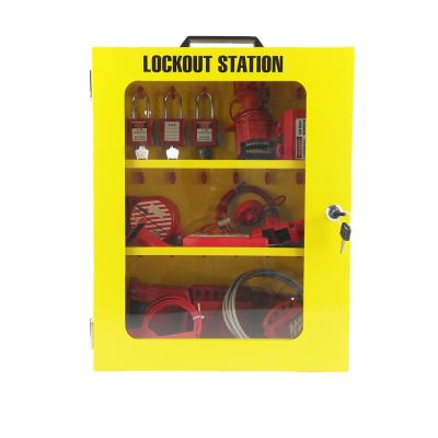 China Quality Board Safety Metal Filled Lockout Padlock LOTO Station LOTO Station Management Kit Lock Box for sale