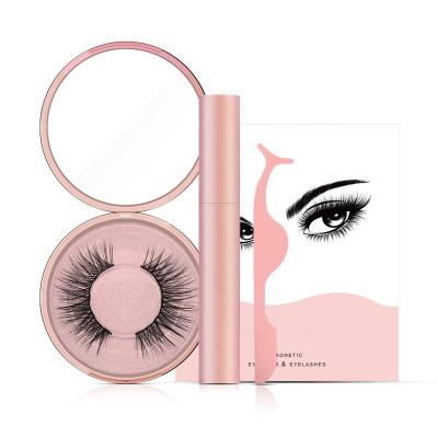 China Deeply 2019 3D Magnetic Liquid Eyeliner and Magnetic False Eyelashes and Tweezers Set Waterproof Durable Eyeliner False Eyelashes for sale