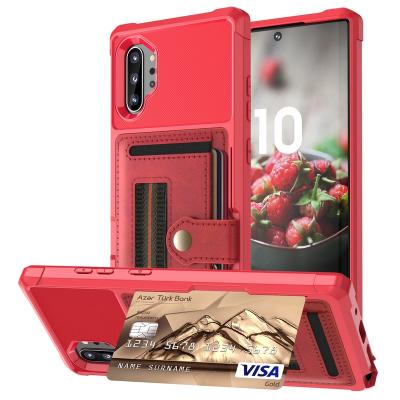 China Shockproof For Samsung Galaxy S10 PLUS/S10/S10e Credit Card Case PU Leather Flip Wallet Cover Holder Back Cove For Samsung S9/S9+ for sale