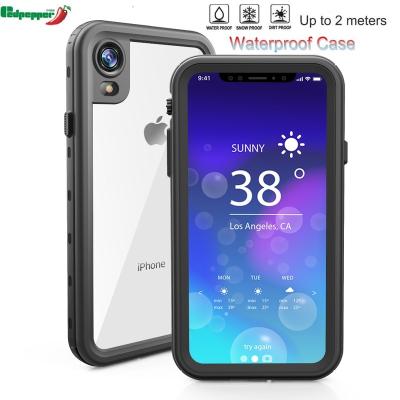 China Anti-fall For Iphone XR Case IP68 Redpepper Underwater 2m Waterproof TPU Life PC Snowproof Shockproof Case for sale