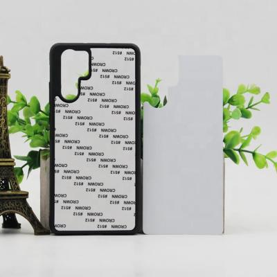 China DIY Shockproof Sublimation Blank TPU+PC Silicone Printing Case for Huawei P30/P30 PRO with Aluminum Inserts and Glue for sale