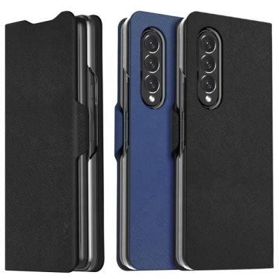 China Anti-fall For Samsung Galaxy Z Fold3 5G Case Luxury Flip Wallet Leather Pattern Phone Case For Galaxy Z Fold 3 5G Case Cover for sale