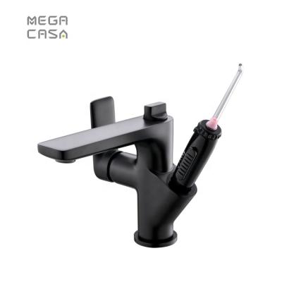 China Mixer With Latest High Quality Toothbrush Sprayer 2021 Bathroom Accessories Brass Black Toothbrush Sprayer Head Mixer Faucet Basin Faucet for sale