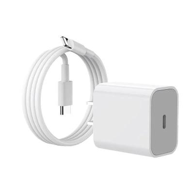 China Mobile Phone Best Phone Power Adapter 20 Watt PD Quick Charging USB C Wall Cable Charger For iPhone Apple 11 12 13 14 for sale