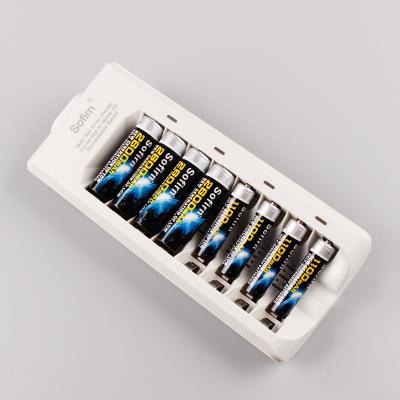 China Standard Battery Sofirn 8 Slots Smart Battery Charger with Indicator Light for AA AAA NiMH NiCd Rechargeable Batteries US / EU Plug for sale