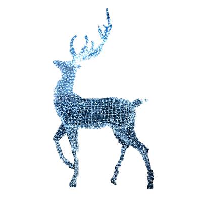 China Customized 36Style Mall Hotel DP Christmas Decoration Male And Female ABS Epoxy Deer Sika Deer One Three-mouth Modeling Lamp for sale